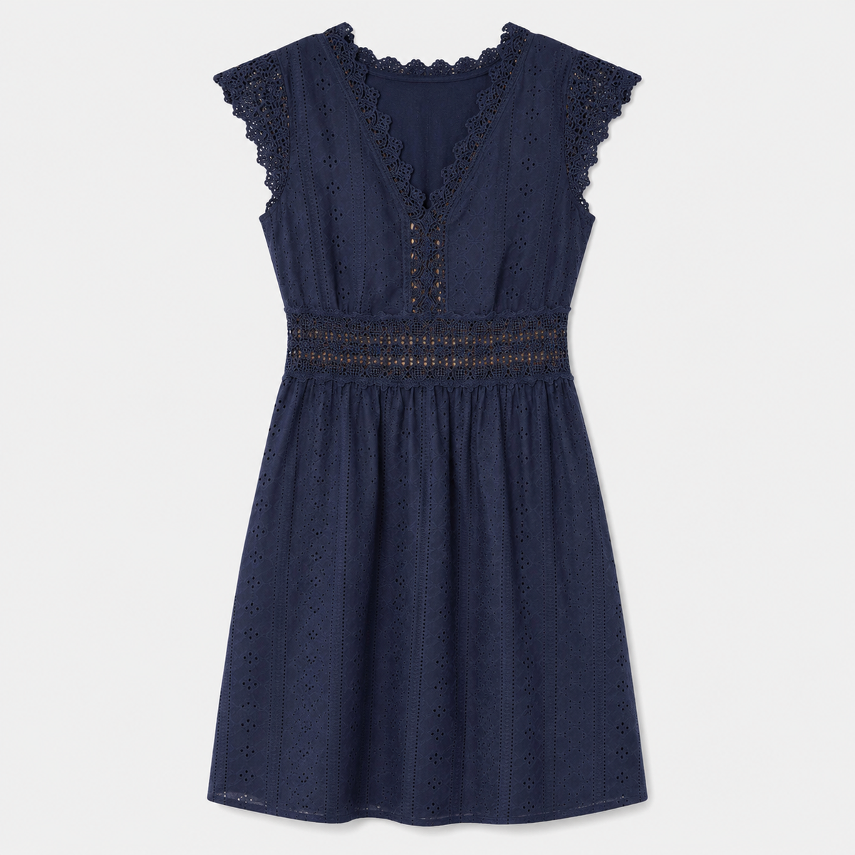 The Celine Lace Trim Dress